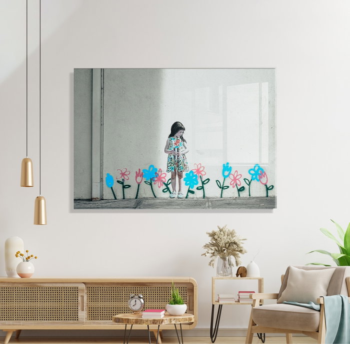 Wallity Cuadro Decorativo Banksy 1915 50 x 70 cm Multicolor